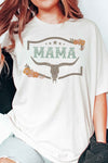 LONGHORN FLORAL MAMA GRAPHIC TEE
