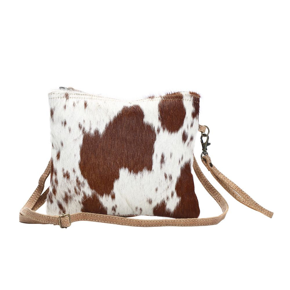 Brown and White Shade Bag
