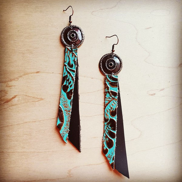 Leather Fringe Earrings