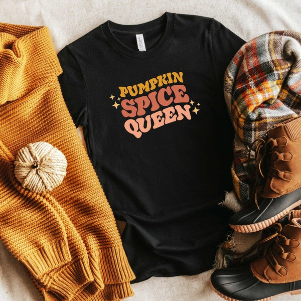 Pumpkin Spice Queen Short Sleeve Graphic Tee