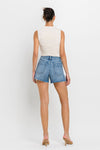 High Rise Side Slit A Line Shorts