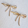 Adorable Sparkle Bow Bobby Pin Set Of 2