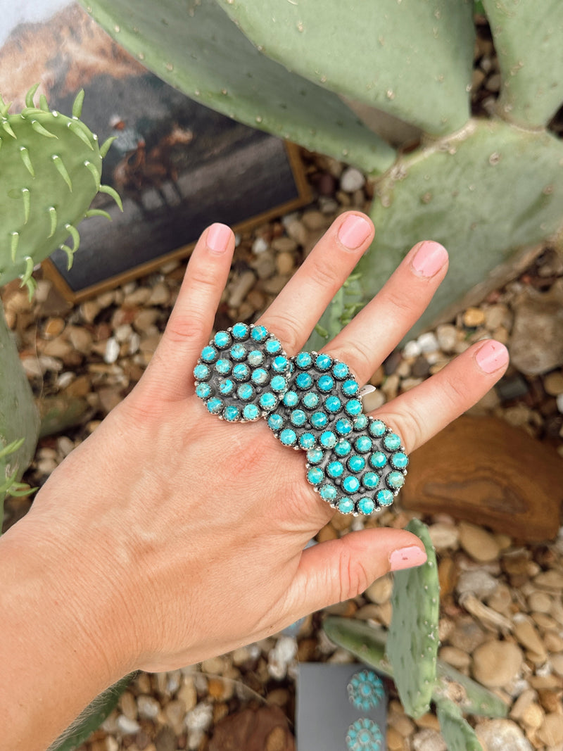 The Benji Kingman Turquoise Adjustable Ring