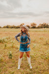The Denim Mesh Top