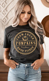 Farm Fresh Pumpkins Circle Graphic Tee