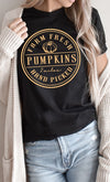 Farm Fresh Pumpkins Circle Graphic Tee