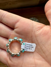 Band Ring - Size 6 - Kingman Turquoise & sterling silver