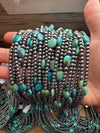 15-Inch Turquoise Necklace with 4mm & 5mm Beads