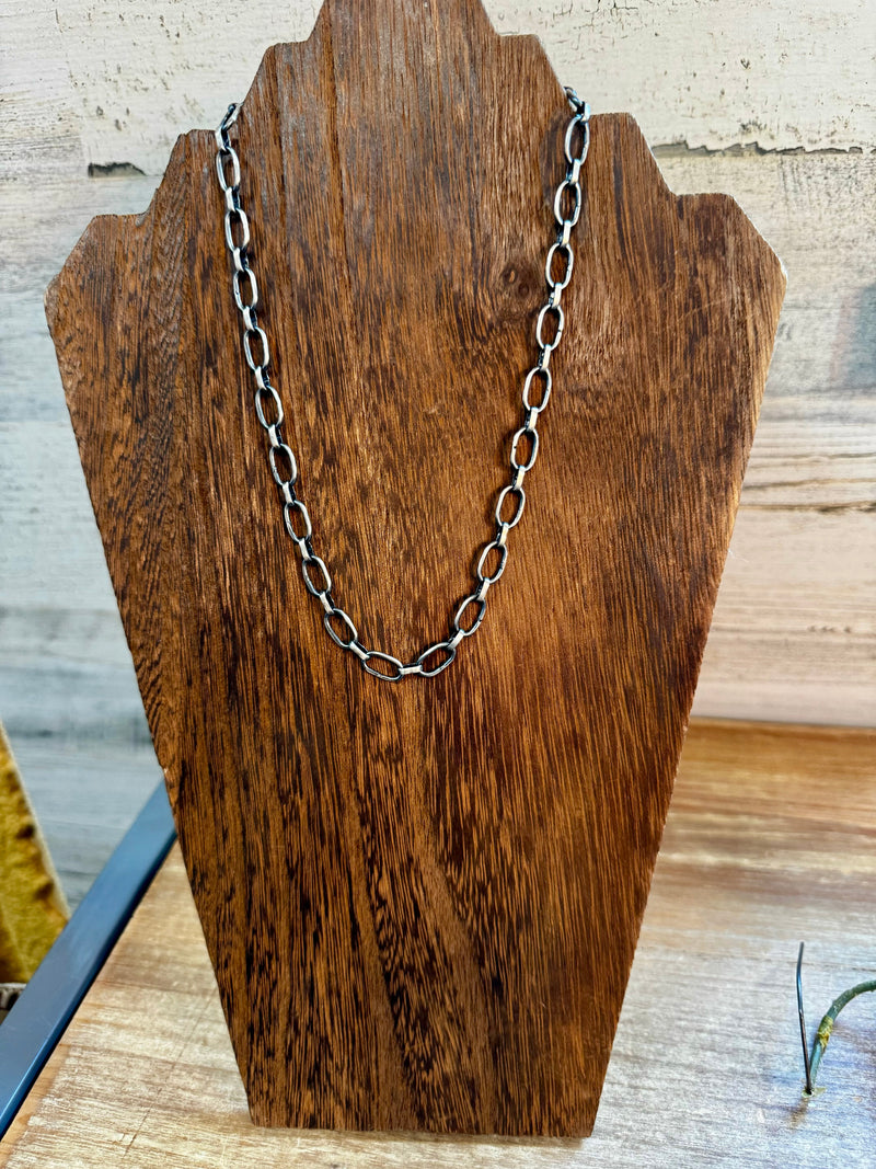 18 inch rope necklace - Sterling silver