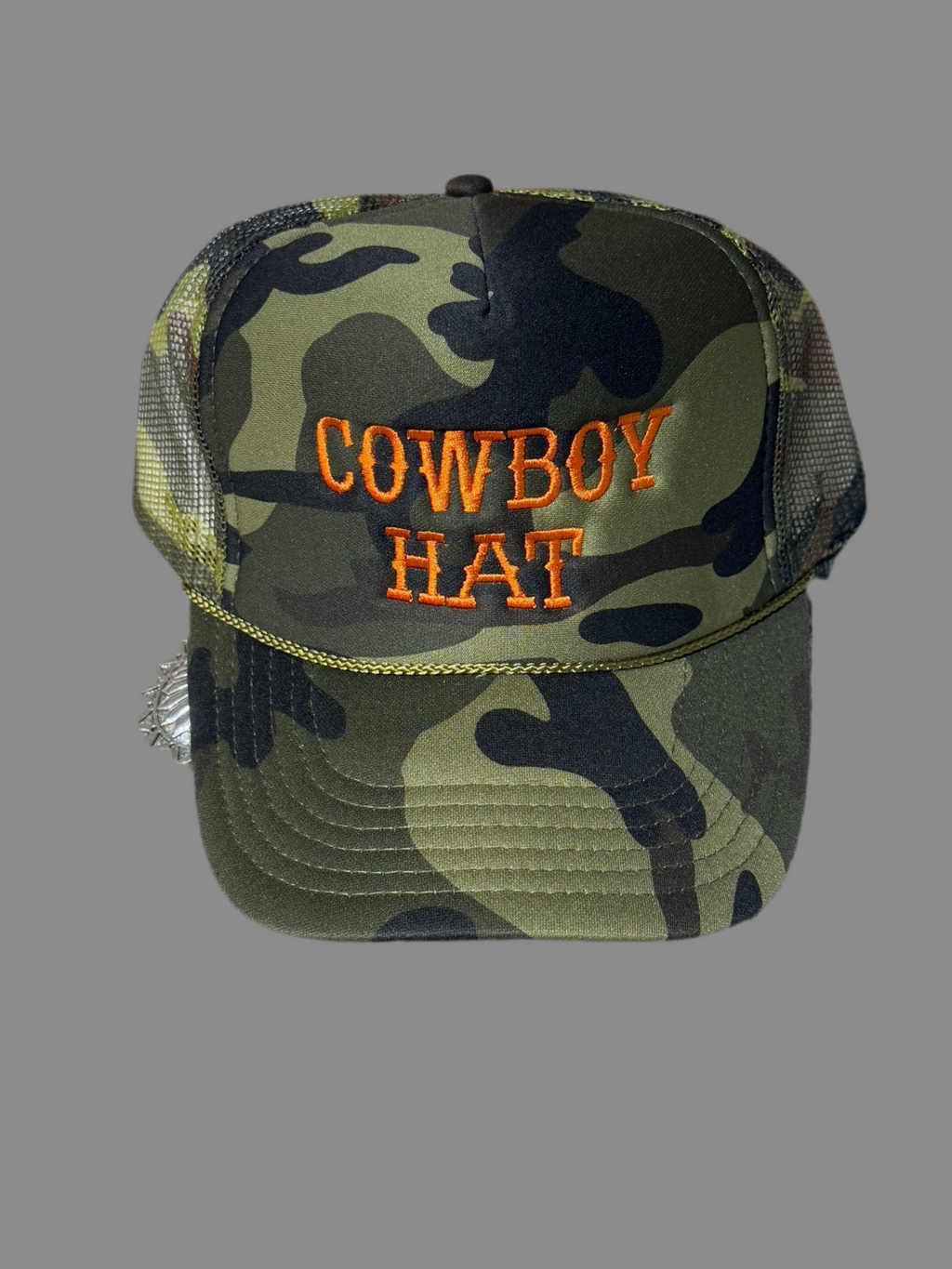 Cowboy Embroidered Trucker Hat