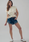 The Pony Sleeveless Cardigan