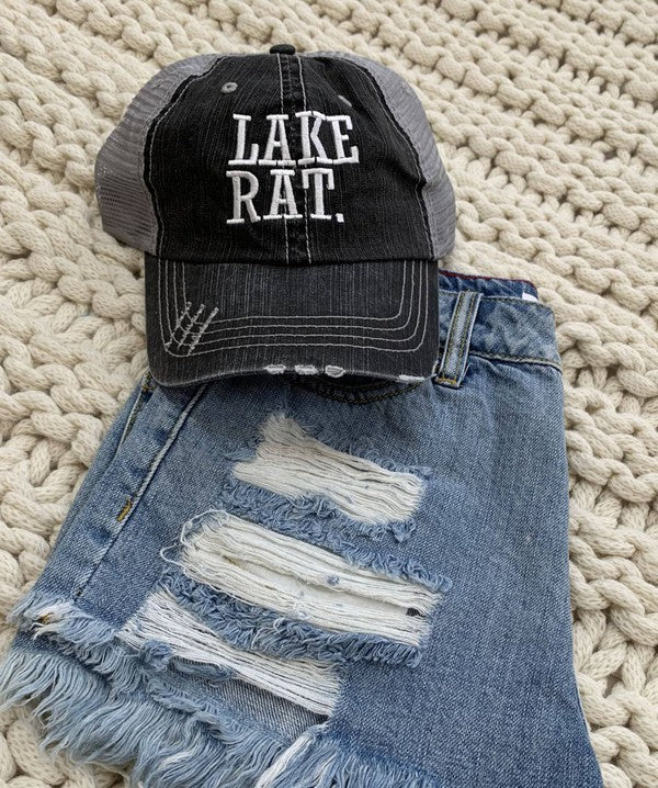 Lake Rat Embroidered Trucker Hat
