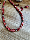 19 inch - NFR collection - sterling silver and red spiny