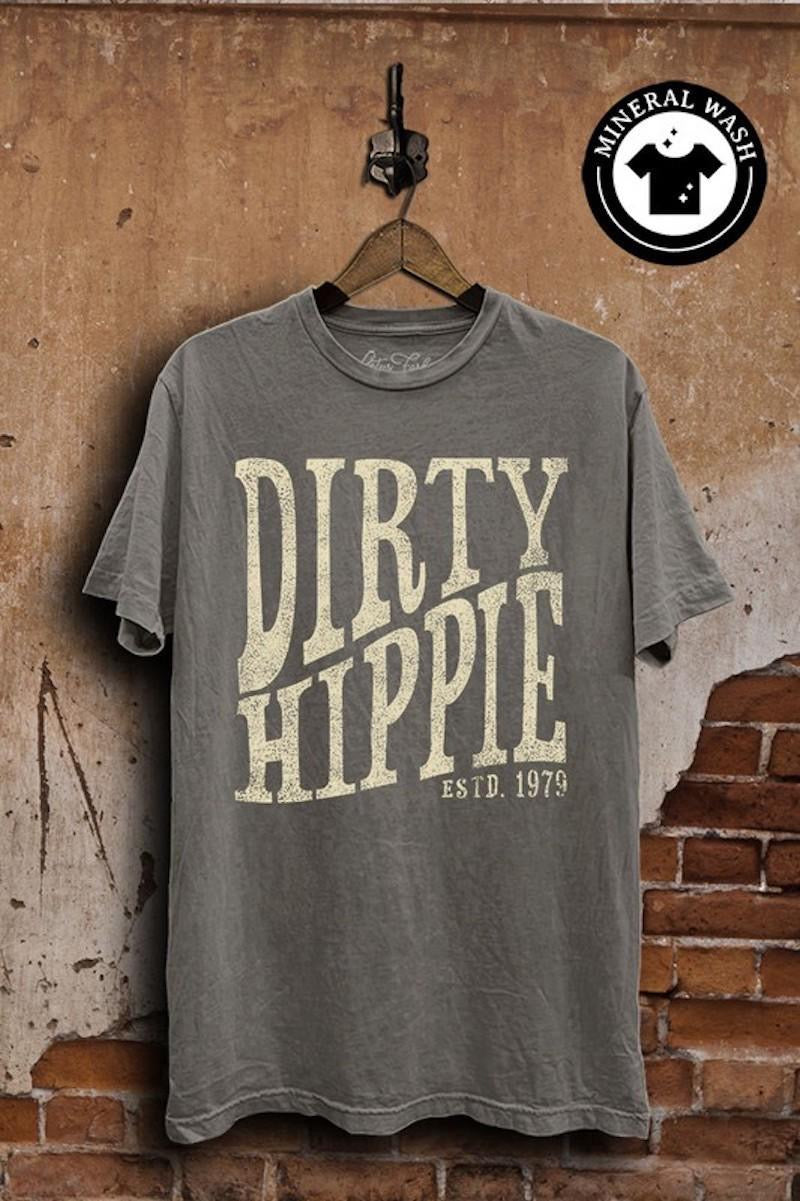Dirty Hippie T-Shirt- Charcoal