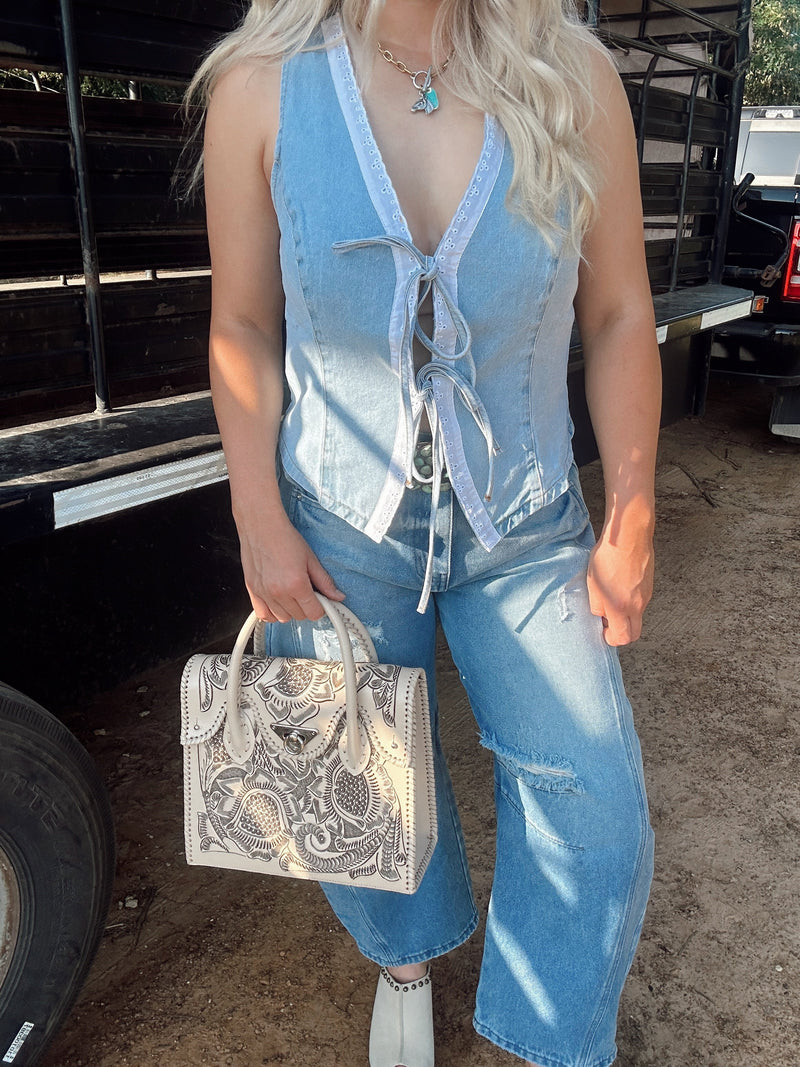 The Que Chula Dos Botones Purse