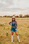 The Denim Mesh Top