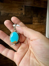 Oval Pendant - Kingman Turquoise & Sterling Silver