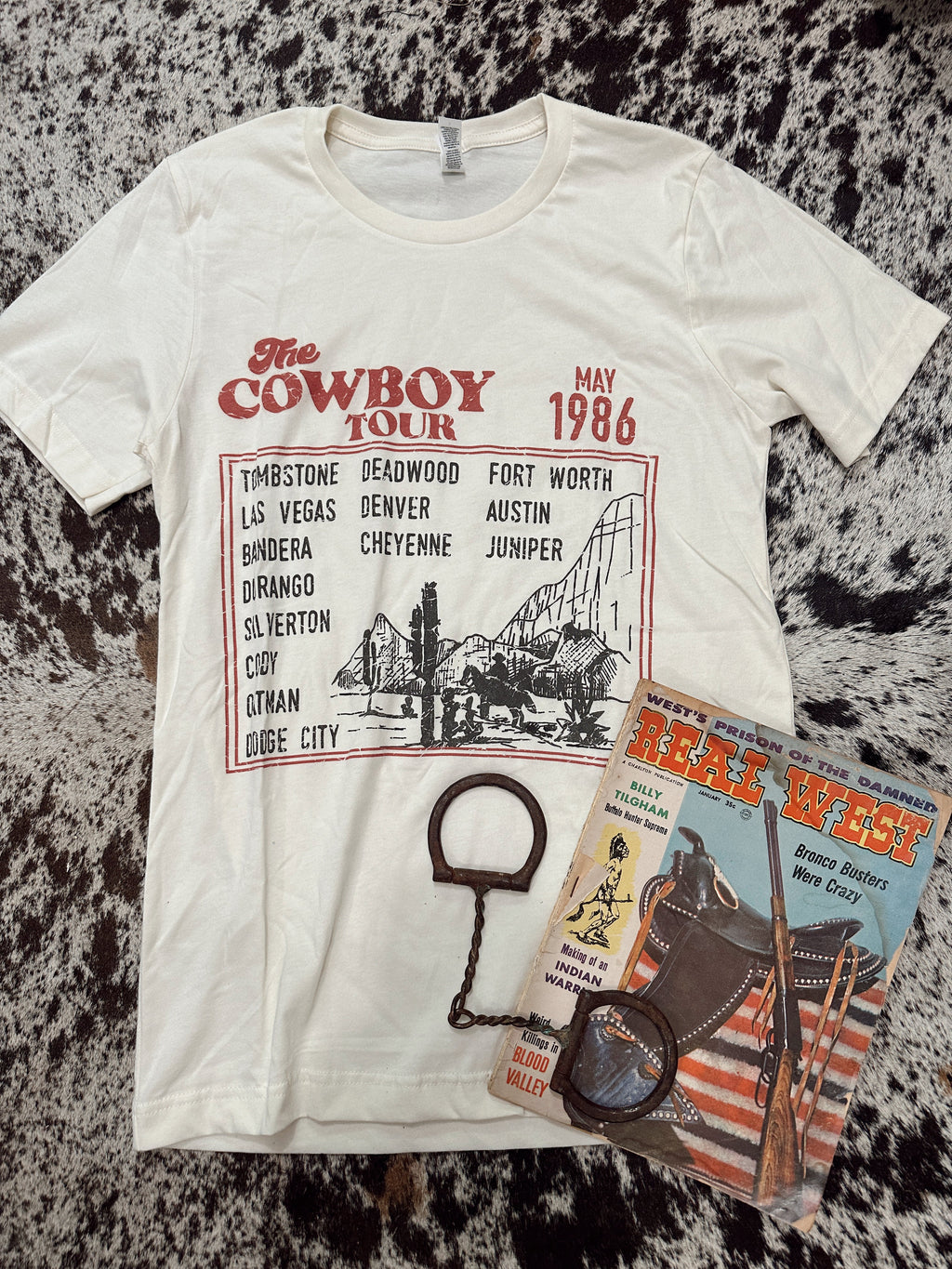 The Cowboy Tour Tee size small