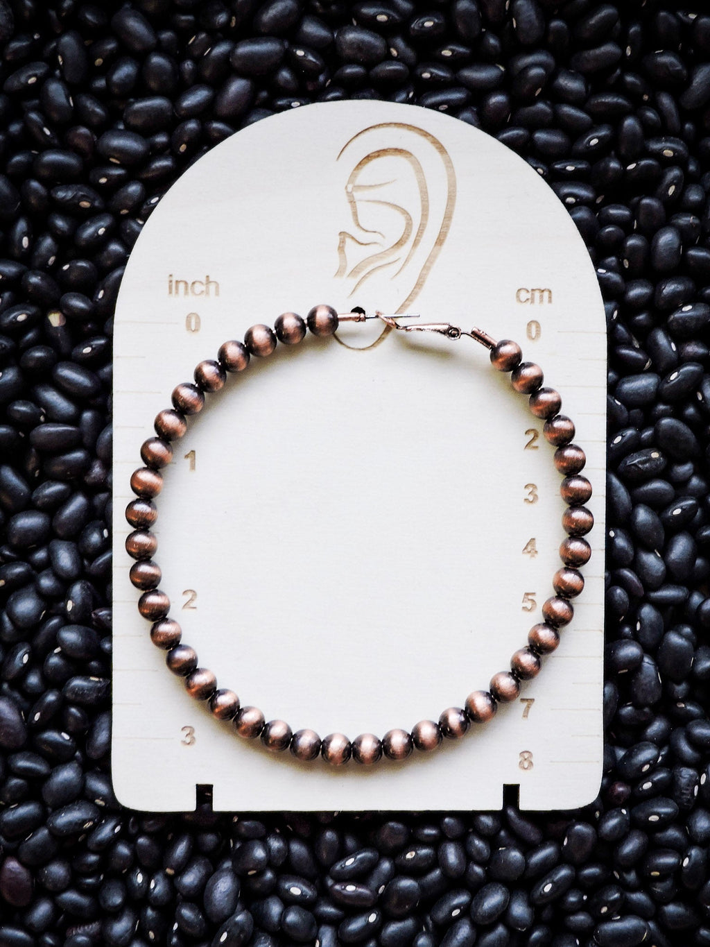 Rue Hoop Fashion Earrings - Copper