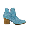 Fiera Glitter Booties in Blue