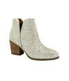 Fiera Glitter Booties in Gold