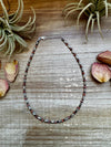 14-Inch Sterling Silver Torpedo & Spiny Oyster Heishi Choker