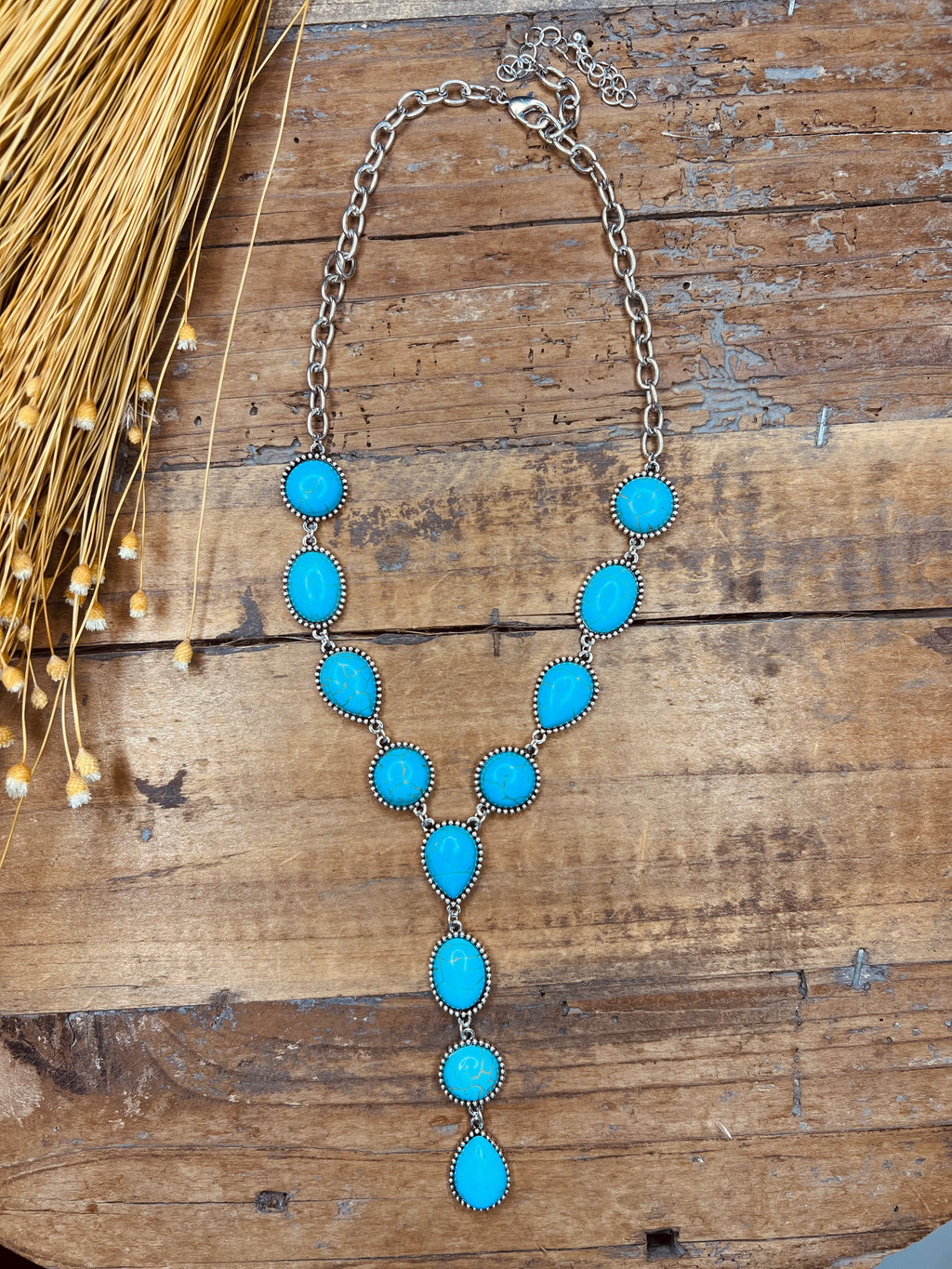 Turquoise drop necklace