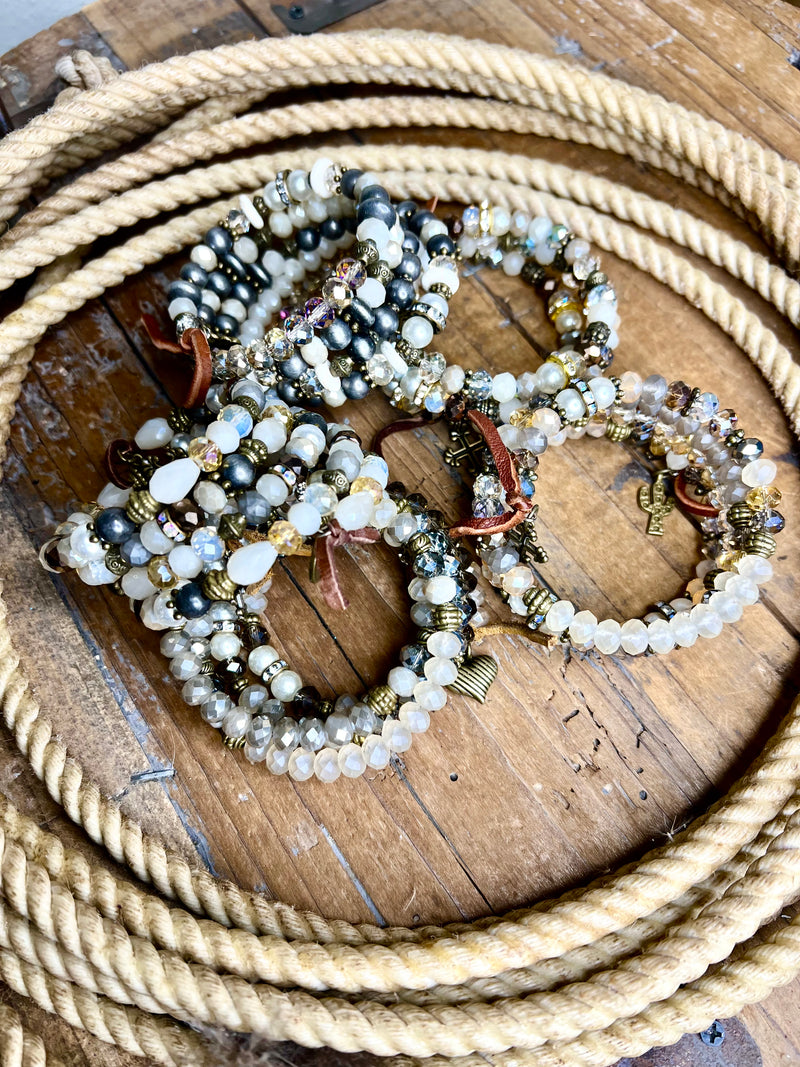 Spiral Bead Wrap Bracelets