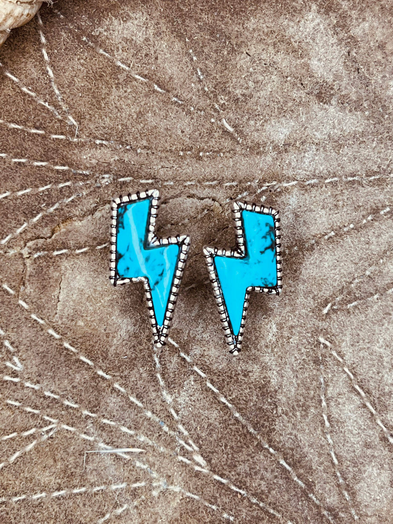 Lightning bolt earrings