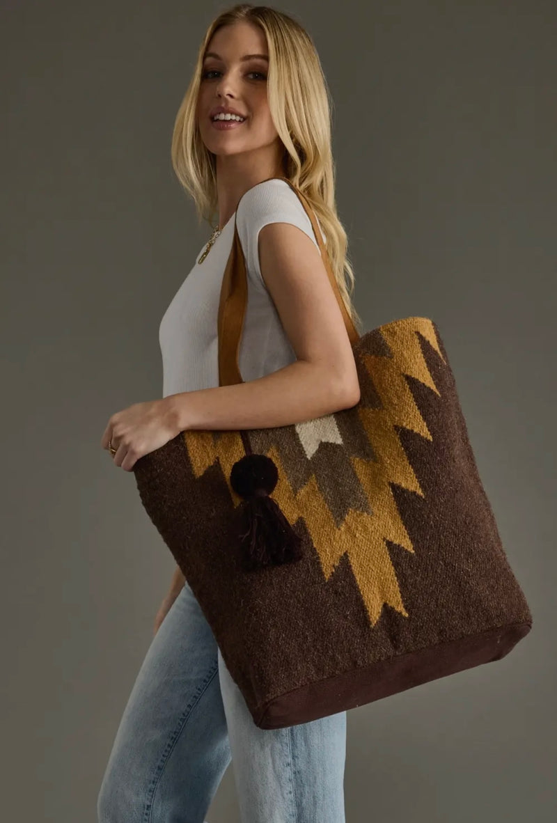 Brown, Camel, and Tan Tote