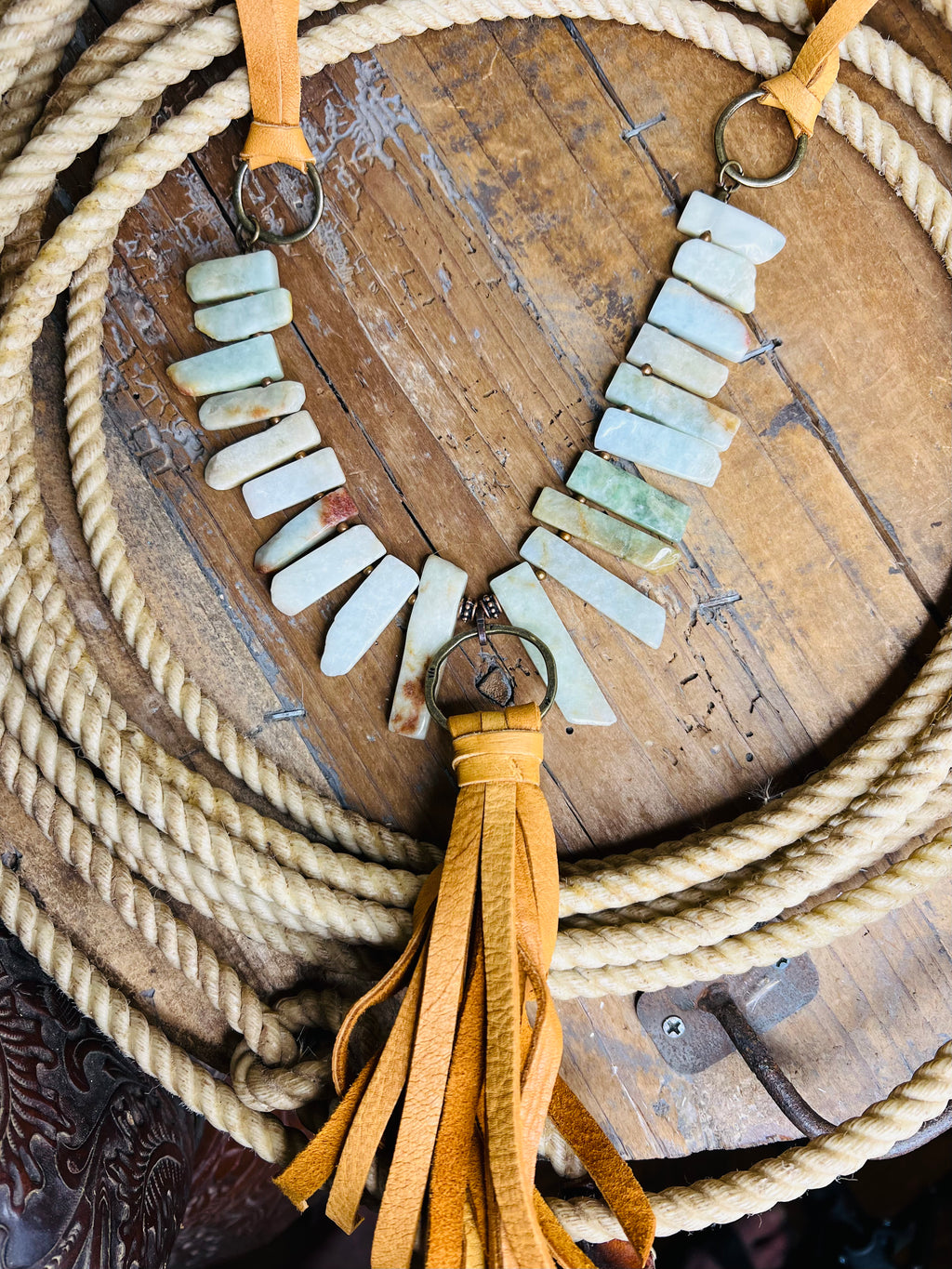 Burma Jade Spike Necklace