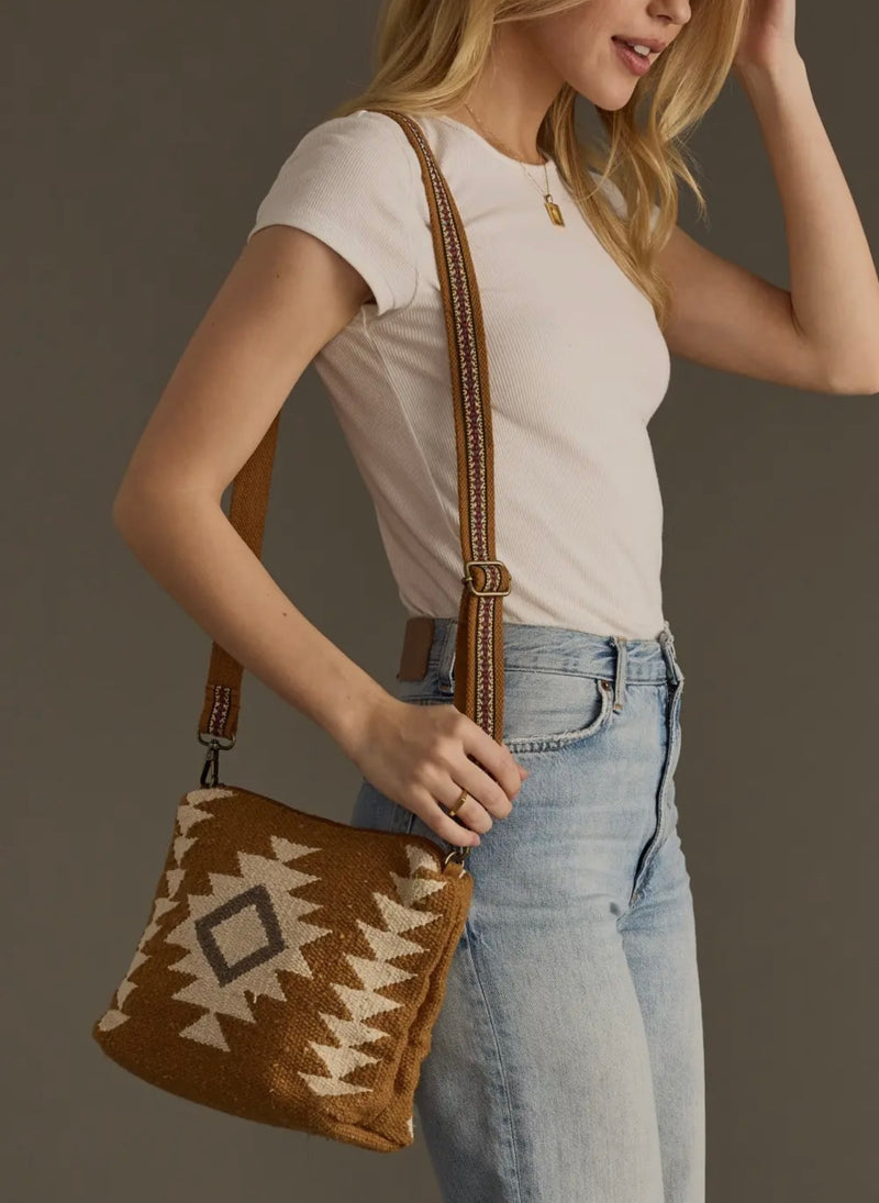 Copper, Cream and Green Crossbody