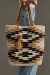 Town, Tan and Cream Tote Bag