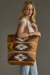 Camel, Brown and Cream Tote