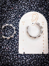 Austin Bubble Stud Hoop Fashion Earring - Silver