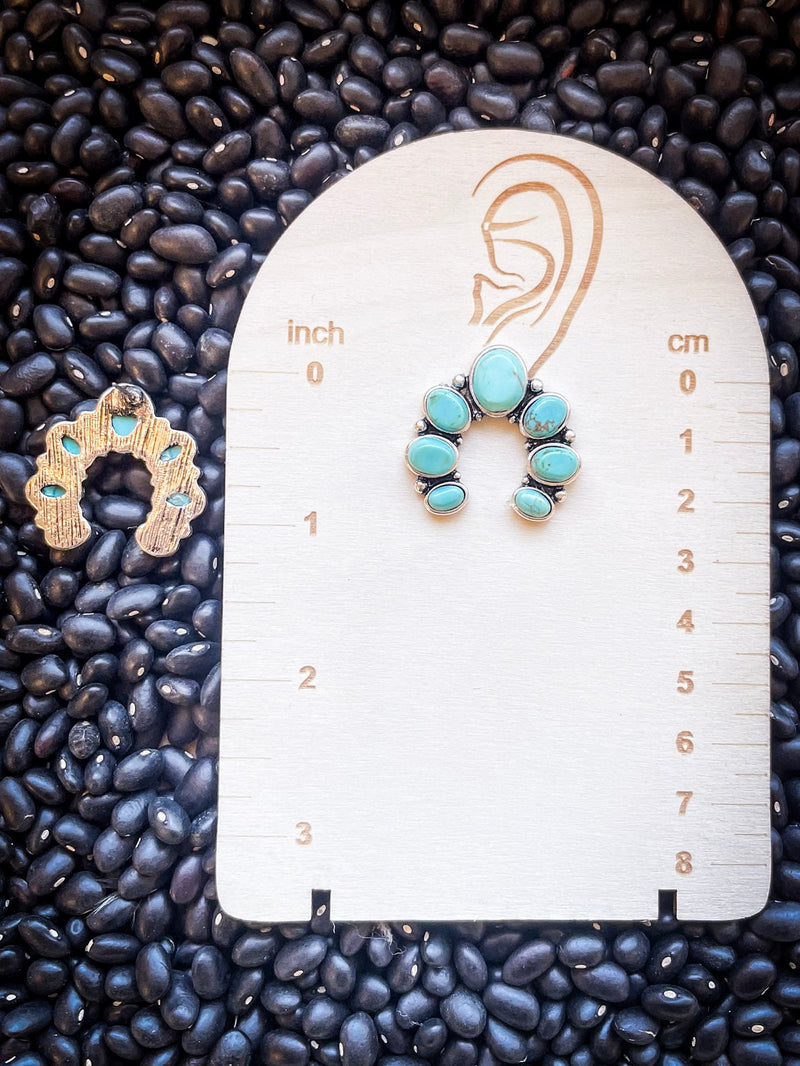 Arabella Stud Fashion Earring - Turquoise