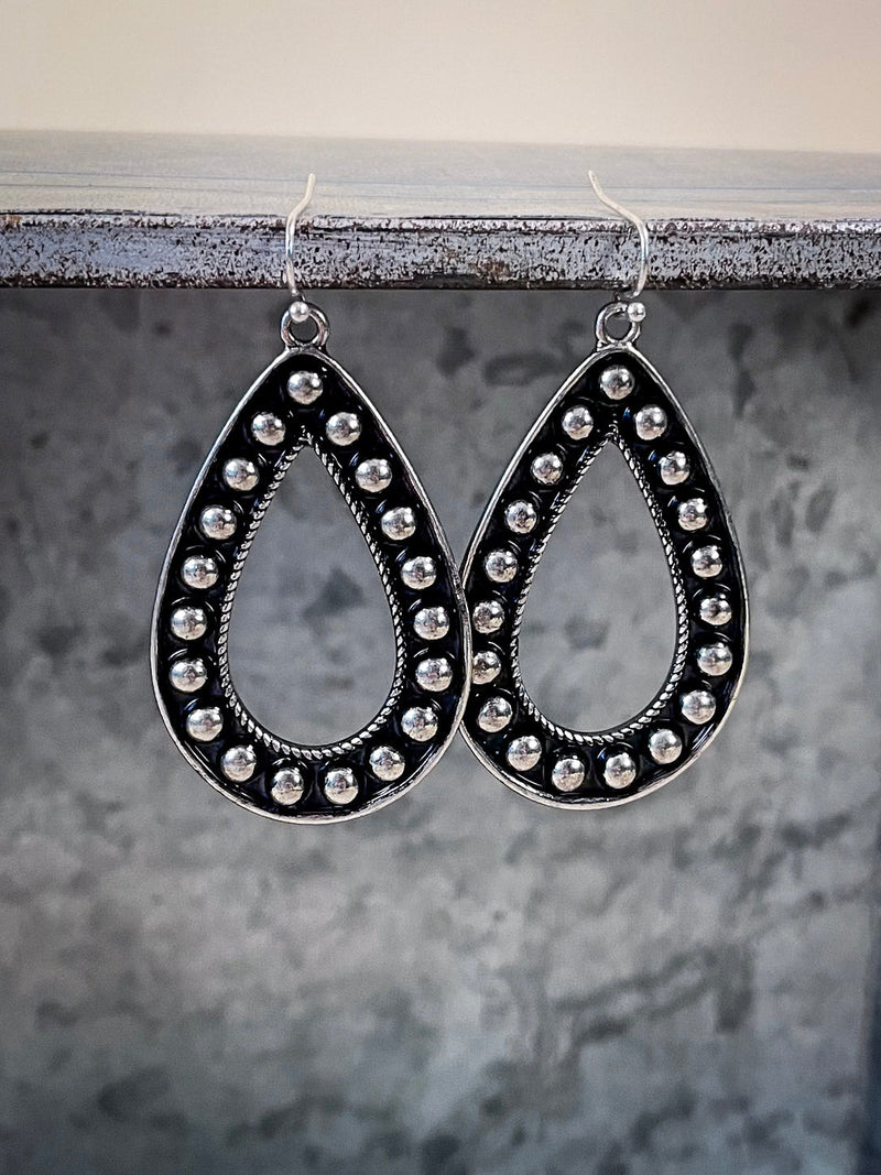 Amarillo Metal Bubble Fashion Earrings - Silver
