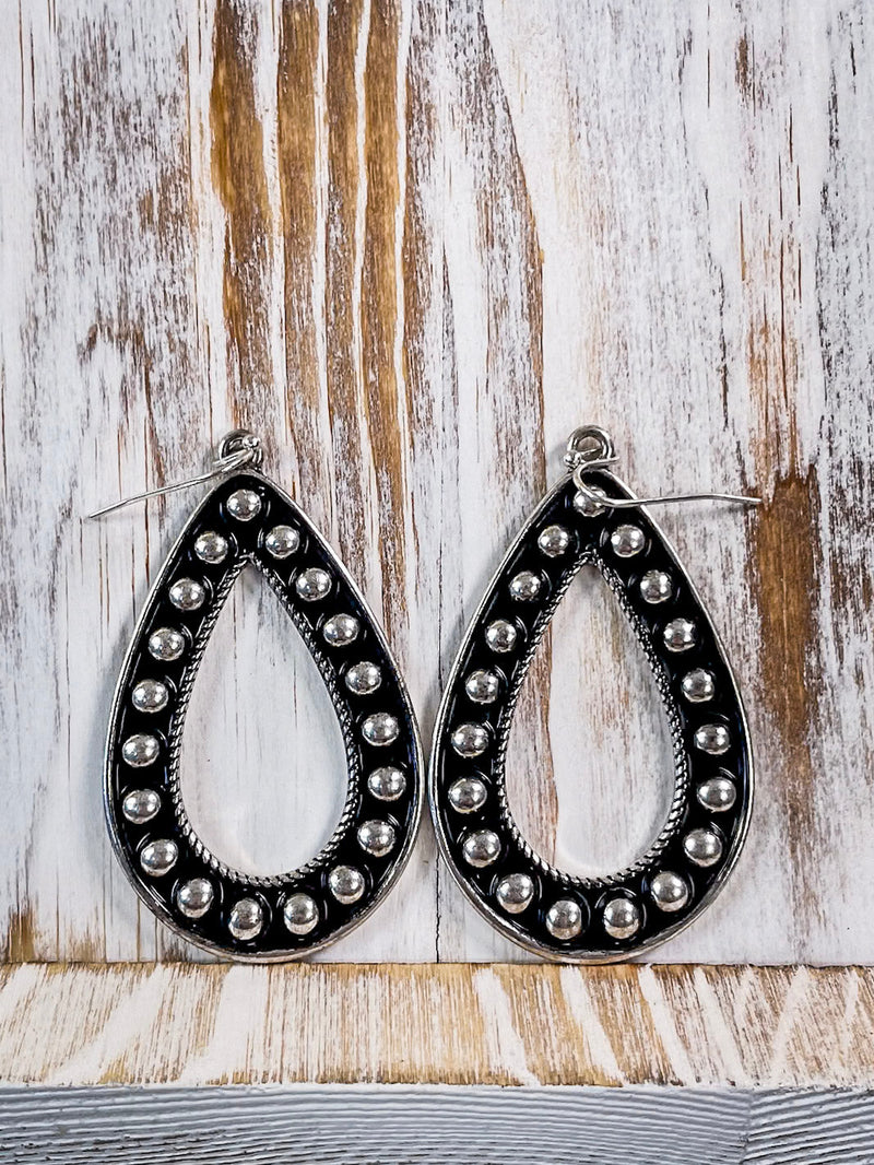 Amarillo Metal Bubble Fashion Earrings - Silver