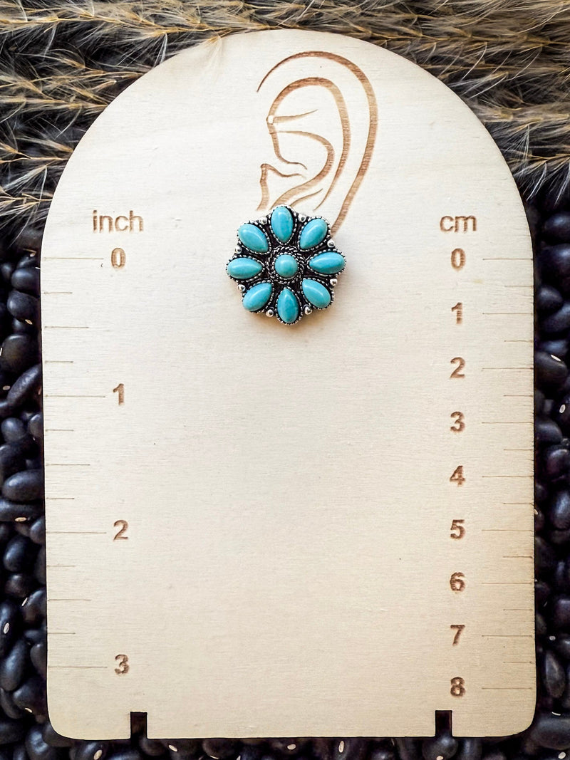 Gianna Turquoise Fashion Studs