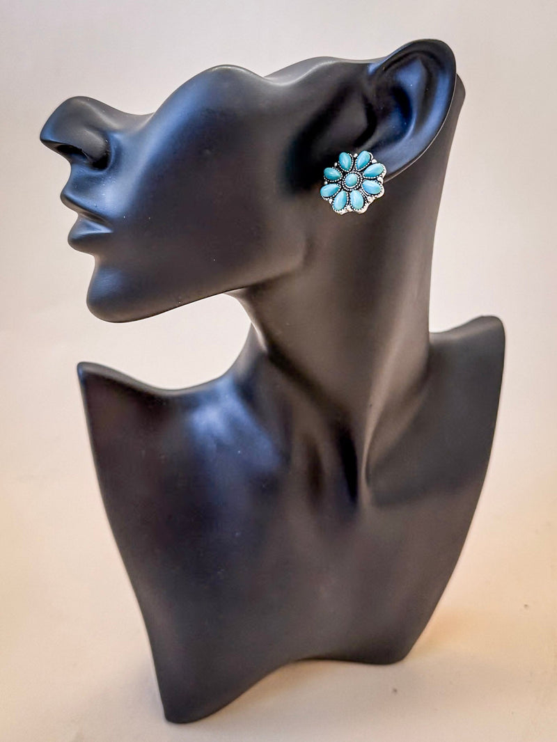 Gianna Turquoise Fashion Studs