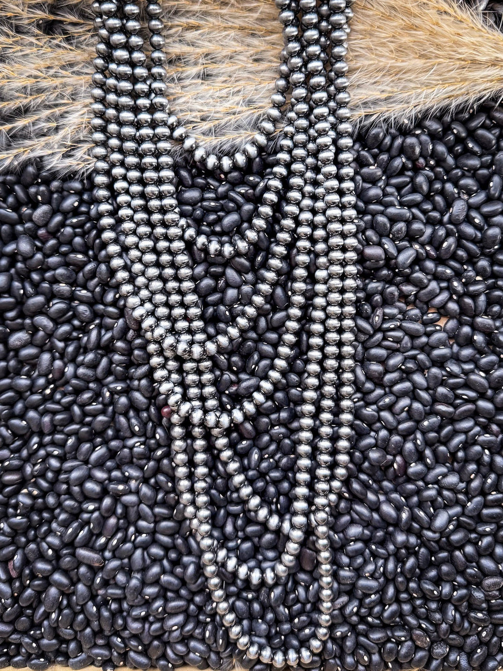 Gatton Navajo Style Pearl Layer Fashion Necklace