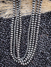 Polly Navajo Style Pearl Layer Fashion Necklace