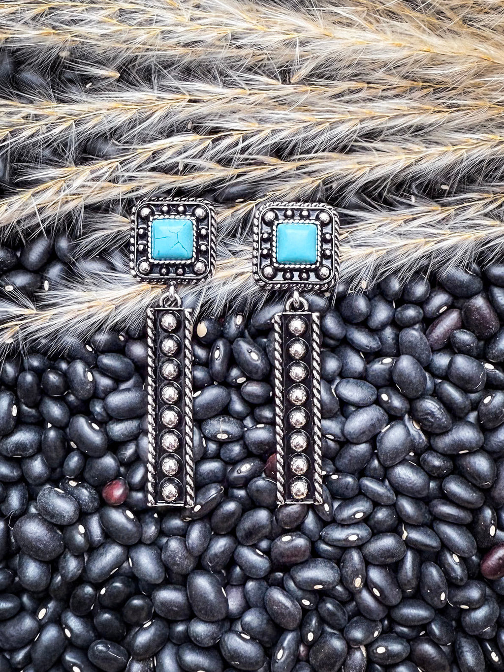 The Silverado Bars – Western Fashion Stud Drop Earrings