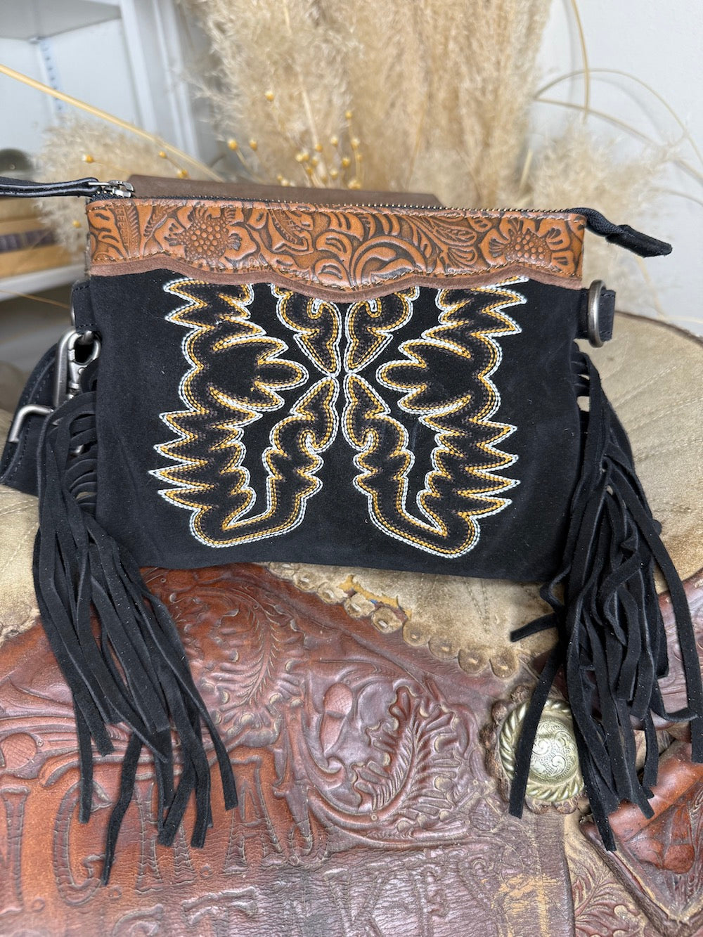 Desert Wing Crossbody in Black