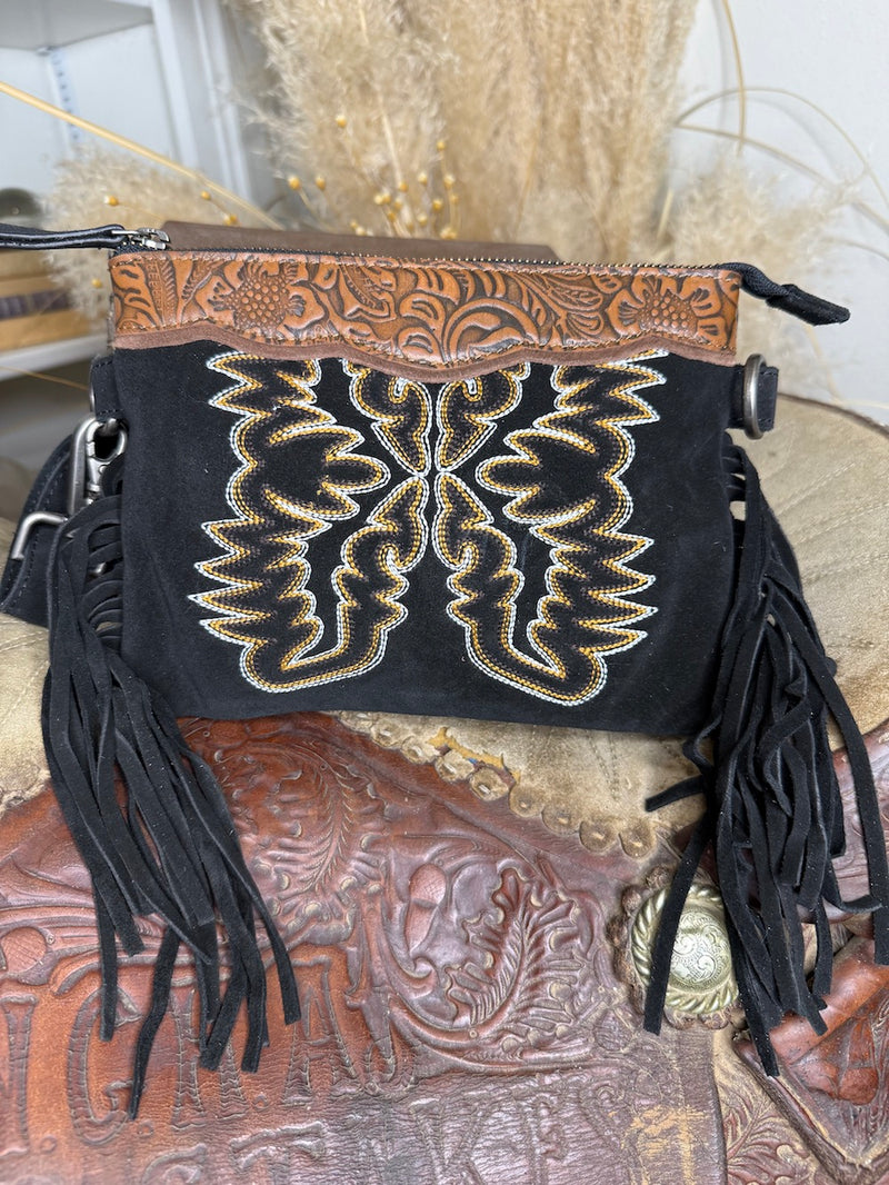 Desert Wing Crossbody in Black
