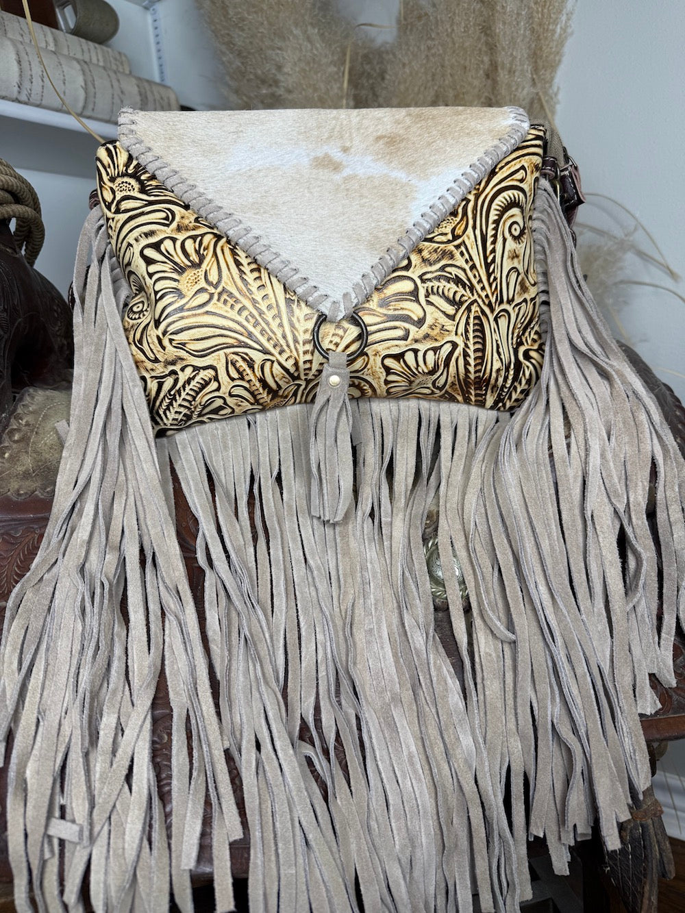 Harappa Leather and Hair On Bag