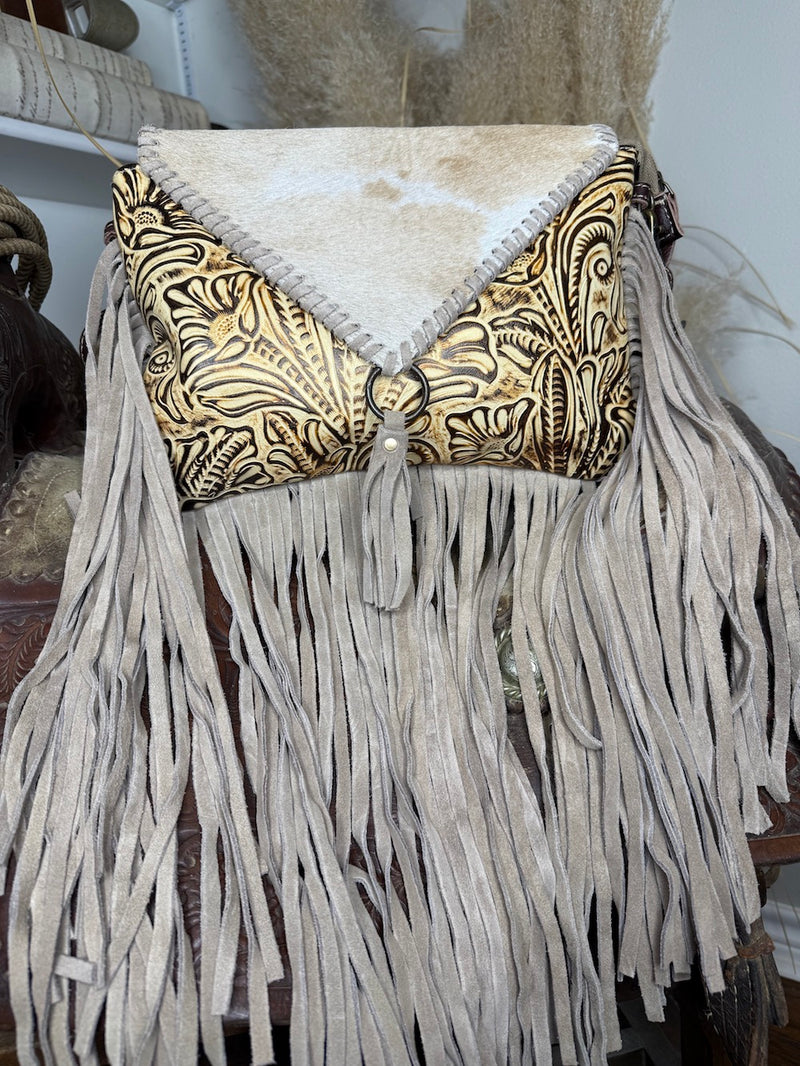 Harappa Leather and Hair On Bag