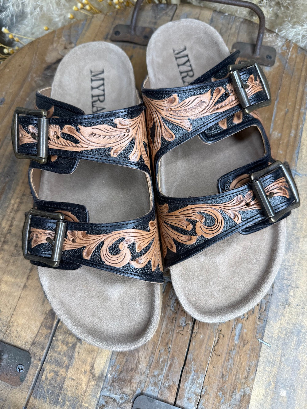 Falling Feathers Sandals