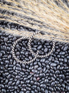 Silver Spin Fashion Hoop Earrings