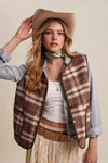 Wild West Plaid and Sherpa Vest
